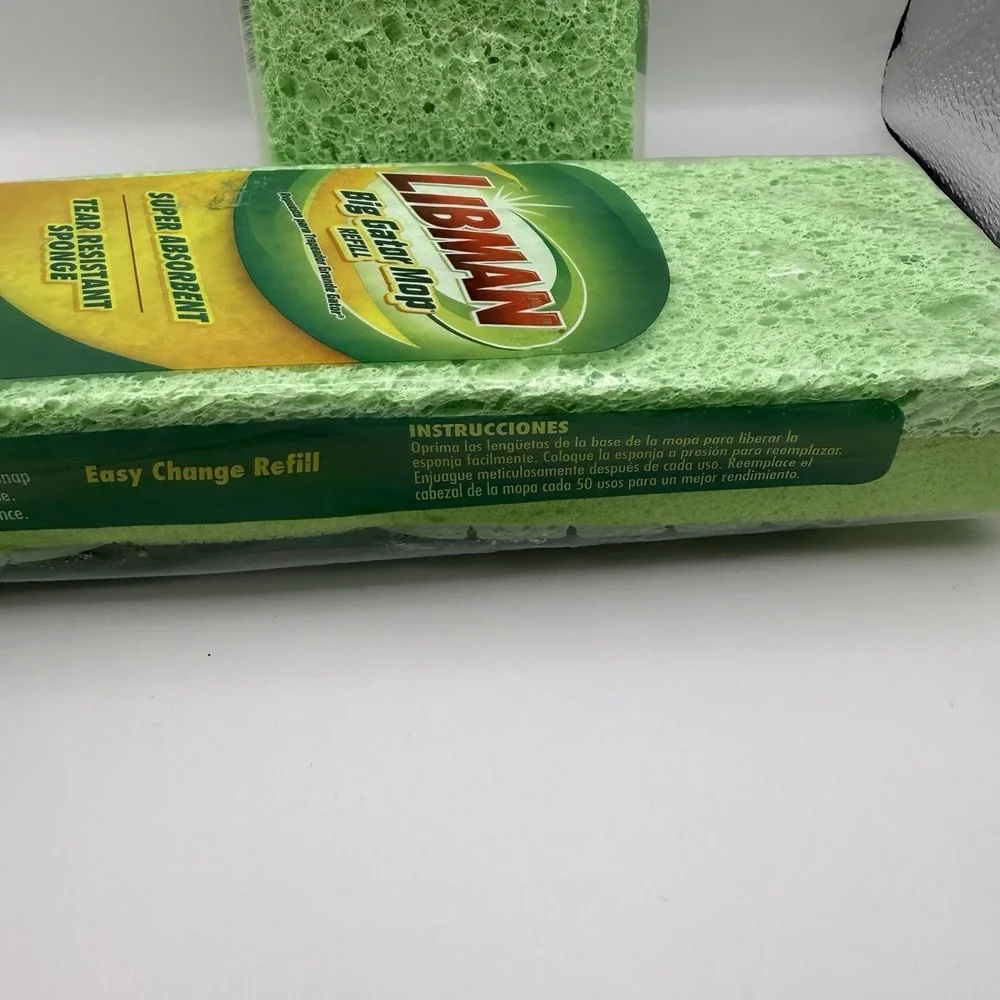 Lot of 2 LIBMAN Big Gator Mop Refill Super Absorbent  Tear Resistant 11.25